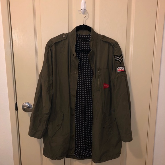 Zara Dark/Army Green Jacket - Picture 1 of 7